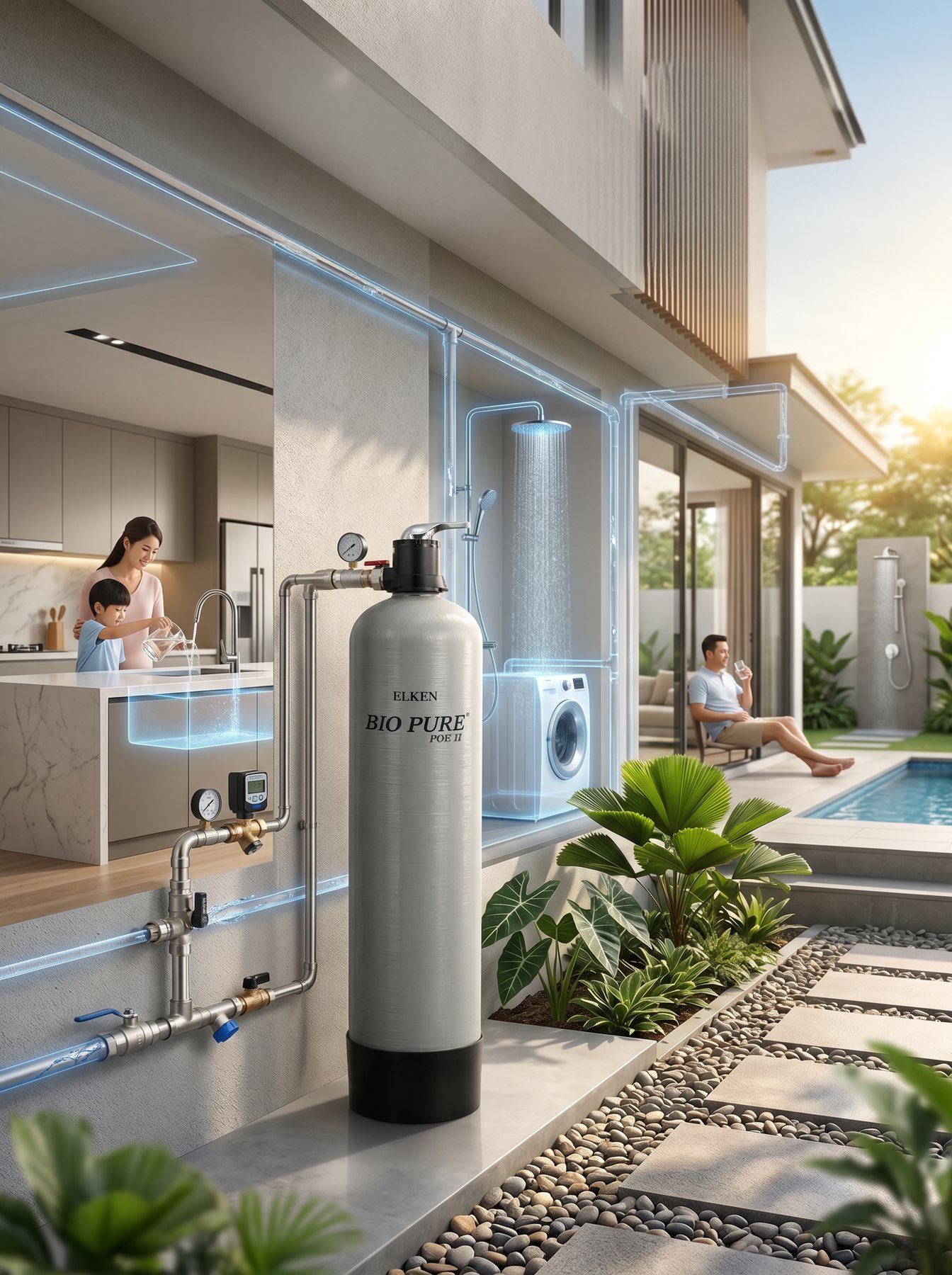 Bio Pure POE Ultra 6 protecting water for a medium-sized home